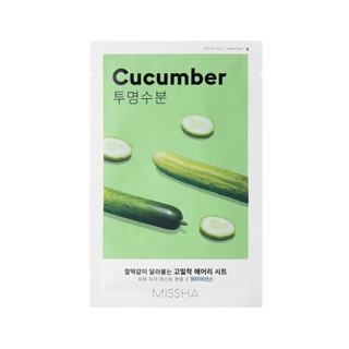 Missha - Airy Fit Sheet Mask - Cucumber - Maschera in tessuto idratante