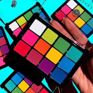 Viseart Professional Make Up - Editorial Bright - Slim Pro - Professional Eyeshadow Palette - VPE08