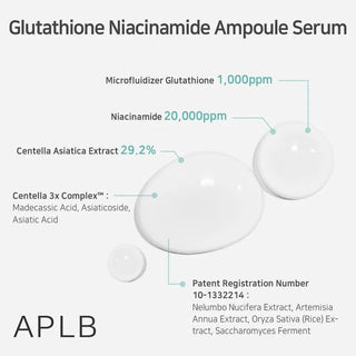 APLB - Glutathione Niacinamide Ampoule Brightening Serum