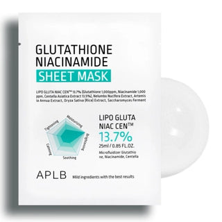 APLB - Glutathione Niacinamide Brightening Sheet Mask