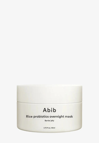 Abib - Maschera Notte Levigante Rice Probiotics Over Night Barrier Idratante, Rigenerante