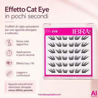 Ibra Make Up - Ciglia finte autoadesive Cat Eye