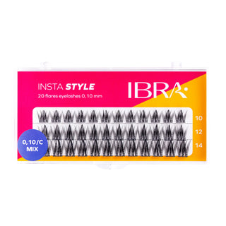 Ibra Make Up - Ciglia finte a ciuffetto Insta Style Mix - Professional Make Up Lashes
