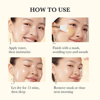 Medicube - Kojic Acid Turmeric Night Wrapping Mask - Maschera Notte Illuminante Uniformante