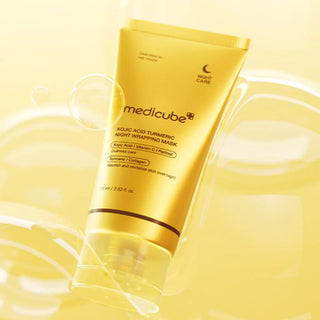 Medicube - Kojic Acid Turmeric Night Wrapping Mask - Maschera Notte Illuminante Uniformante
