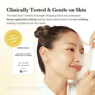 Medicube - Kojic Acid Turmeric Night Wrapping Mask - Maschera Notte Illuminante Uniformante