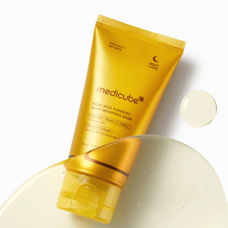 Medicube - Kojic Acid Turmeric Night Wrapping Mask - Maschera Notte Illuminante Uniformante