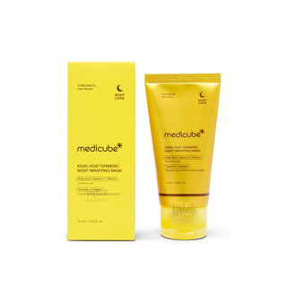 Medicube - Kojic Acid Turmeric Night Wrapping Mask - Maschera Notte Illuminante Uniformante