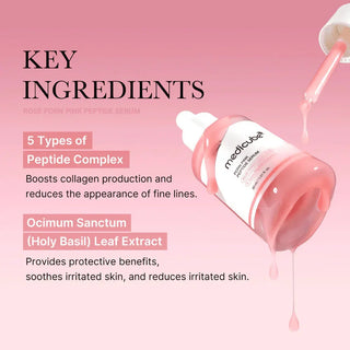Medicube - PDRN Pink Peptide Serum - Siero con PDRN 1%, niacinamide e peptidi