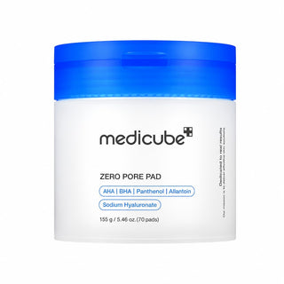 Medicube - Zero Pore Pad - Dischetti esfolianti viso con AHA e BHA per pori dilatati, punti neri e pelle irregolare
