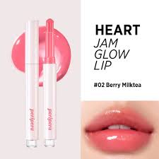 Peripera - Heart Jam Glow Lip - 02 Berry Milk Tea - Rossetto Gloss Effect