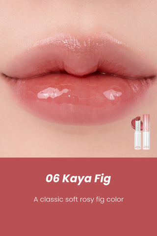 Rom&nd Glasting Melting Balm – Balsamo Labbra Lucido, Effetto Glossy Idratante - Kaya Fig