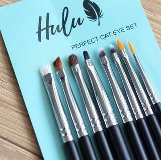 Hulu Brushes - Perfect Cat Eye Set - Set di Pennelli Professionali