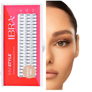 Ibra Make Up - Ciglia finte a ciuffetto Kim Style Mix - Professional Make Up Lashes