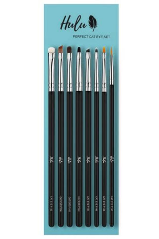 Hulu Brushes - Perfect Cat Eye Set - Set di Pennelli Professionali