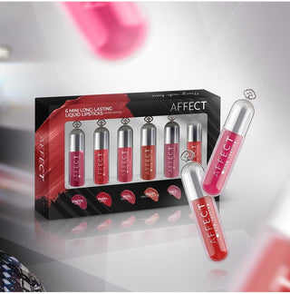 Affect Cosmetics - Mini Long Lasting Lipstick Kit - Kit Rossetti Travel Size