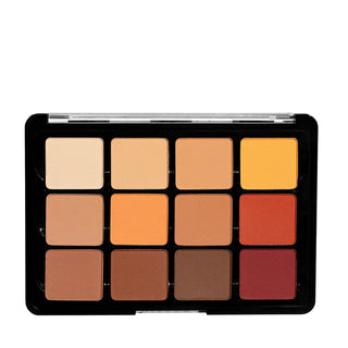 Viseart Professional Make Up - Warm Mattes - Slim Pro - Professional Eyeshadow Palette - VPE10